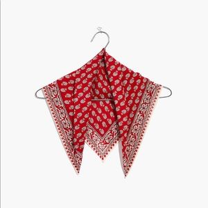 Madewell Red Bandana Scarf